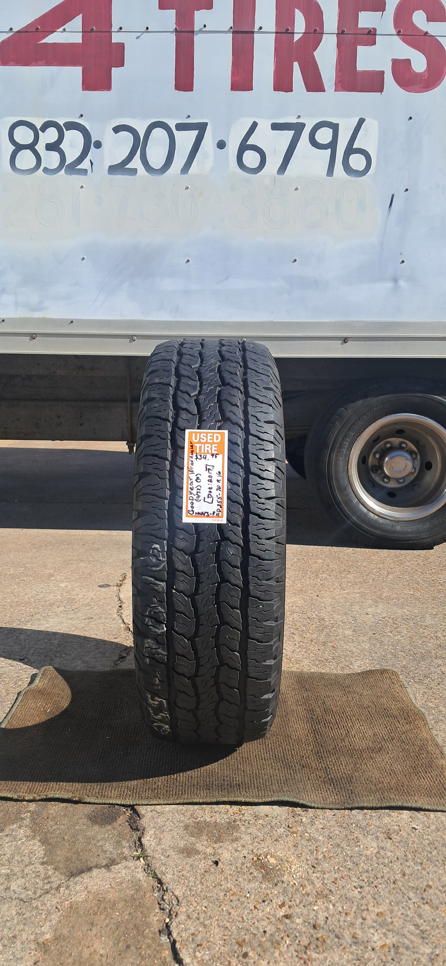 255/70-16 Goodyear Wrangler trail mark - Wilson Motors