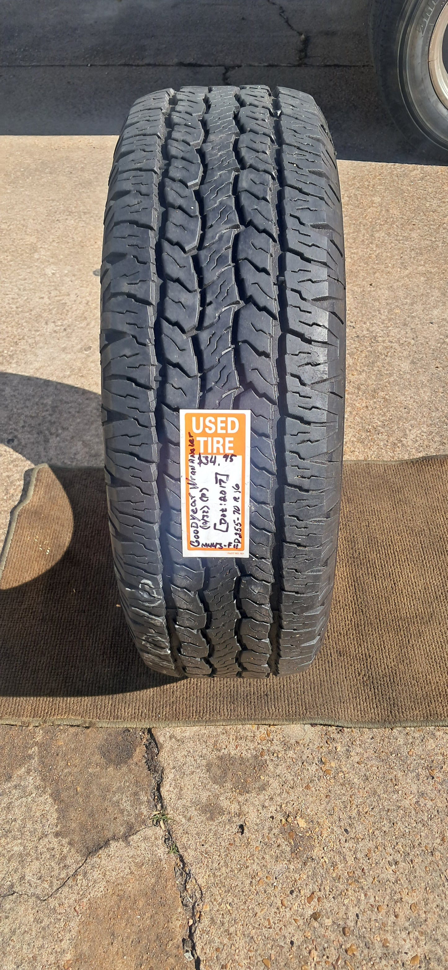 255/70-16 Goodyear Wrangler trail mark - Wilson Motors
