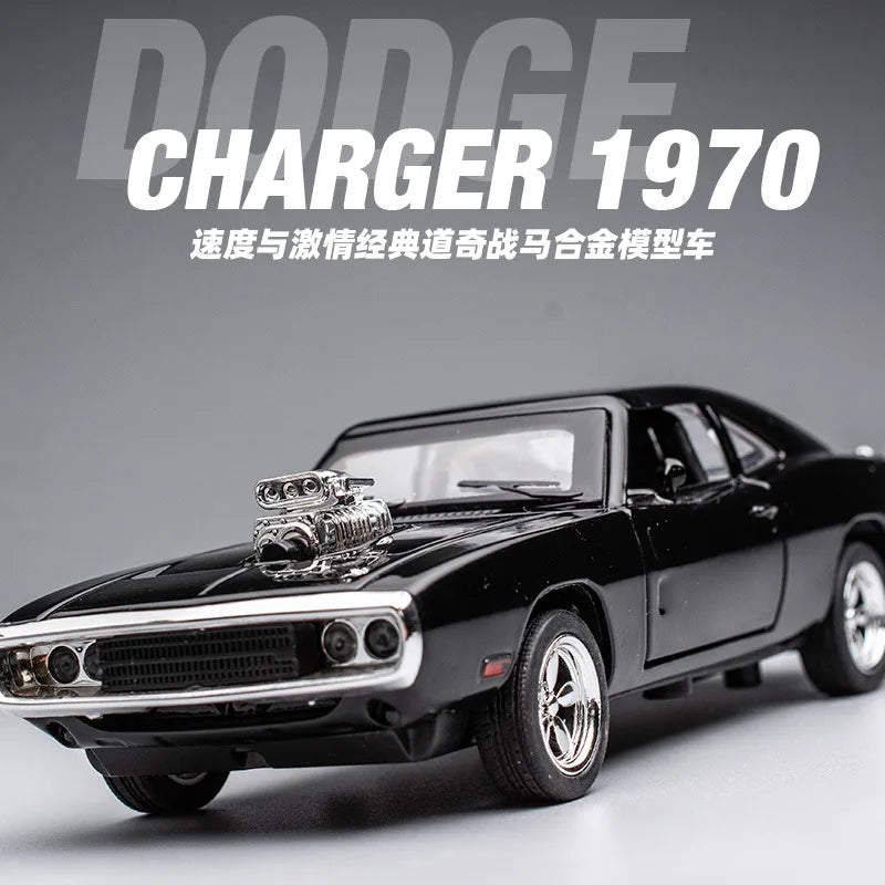 1/32 Diecast Charger 1970 Car Model Toys Play Vehicles Size 16 Cm Fast & Frious Excellent Quality Collective